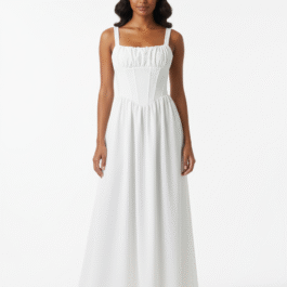 White Corset-Bodice Gown