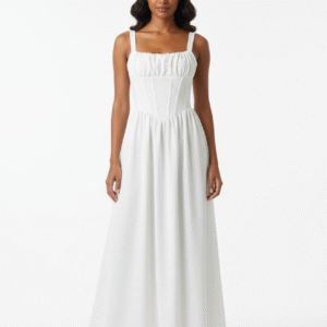White Corset-Bodice Gown
